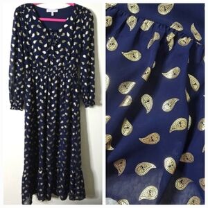 Harlow & Rose Long Sleeve Maxi Dress Size Petite S